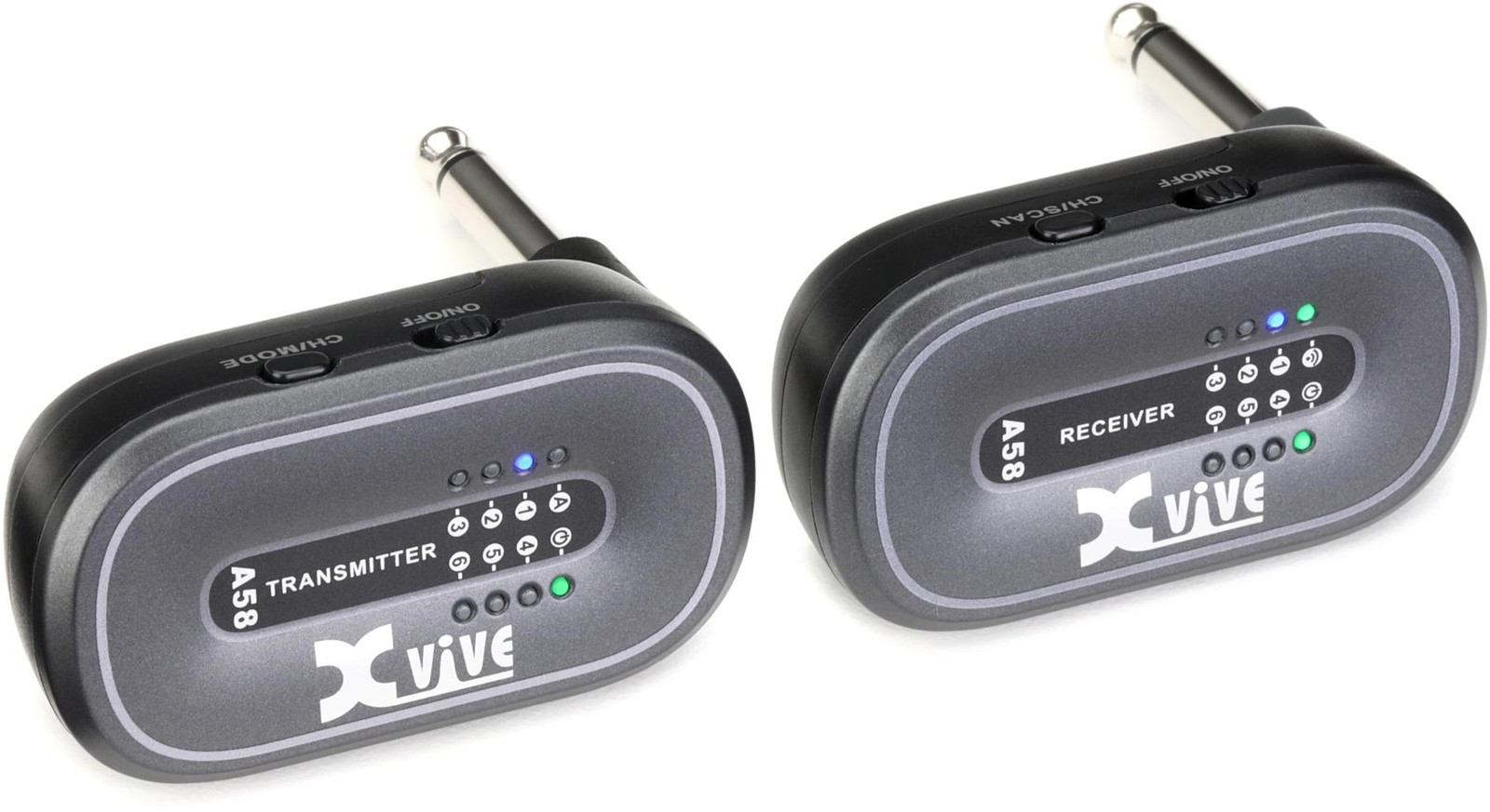 Xvive AC58 Wireless Guitar System with Charging Case – Gray