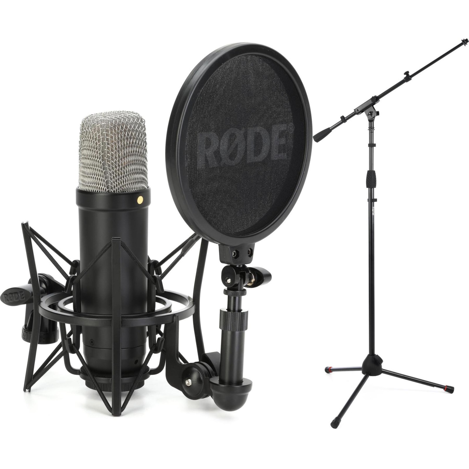 Rode NT1 Signature Series Condenser Microphone with Stand – Black