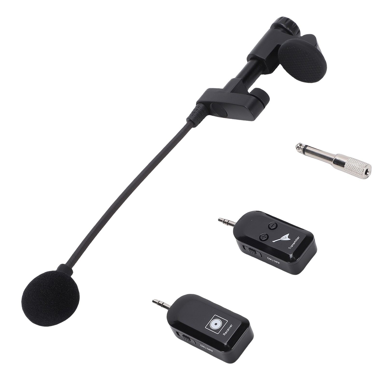 Wireless Instrument Microphone 2.4G Violin Cello Guitar Clip On Condenser Mic