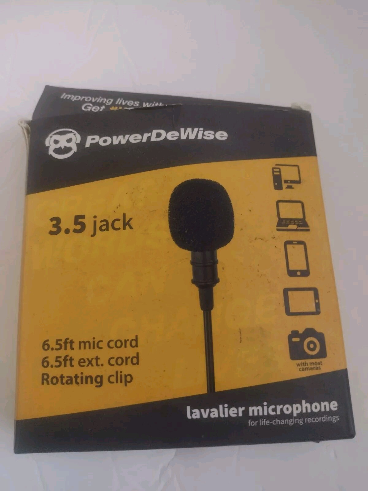 PowerDeWise Lavalier Lapel Microphone W/ Clip – Smartphone Camera PC or Laptop