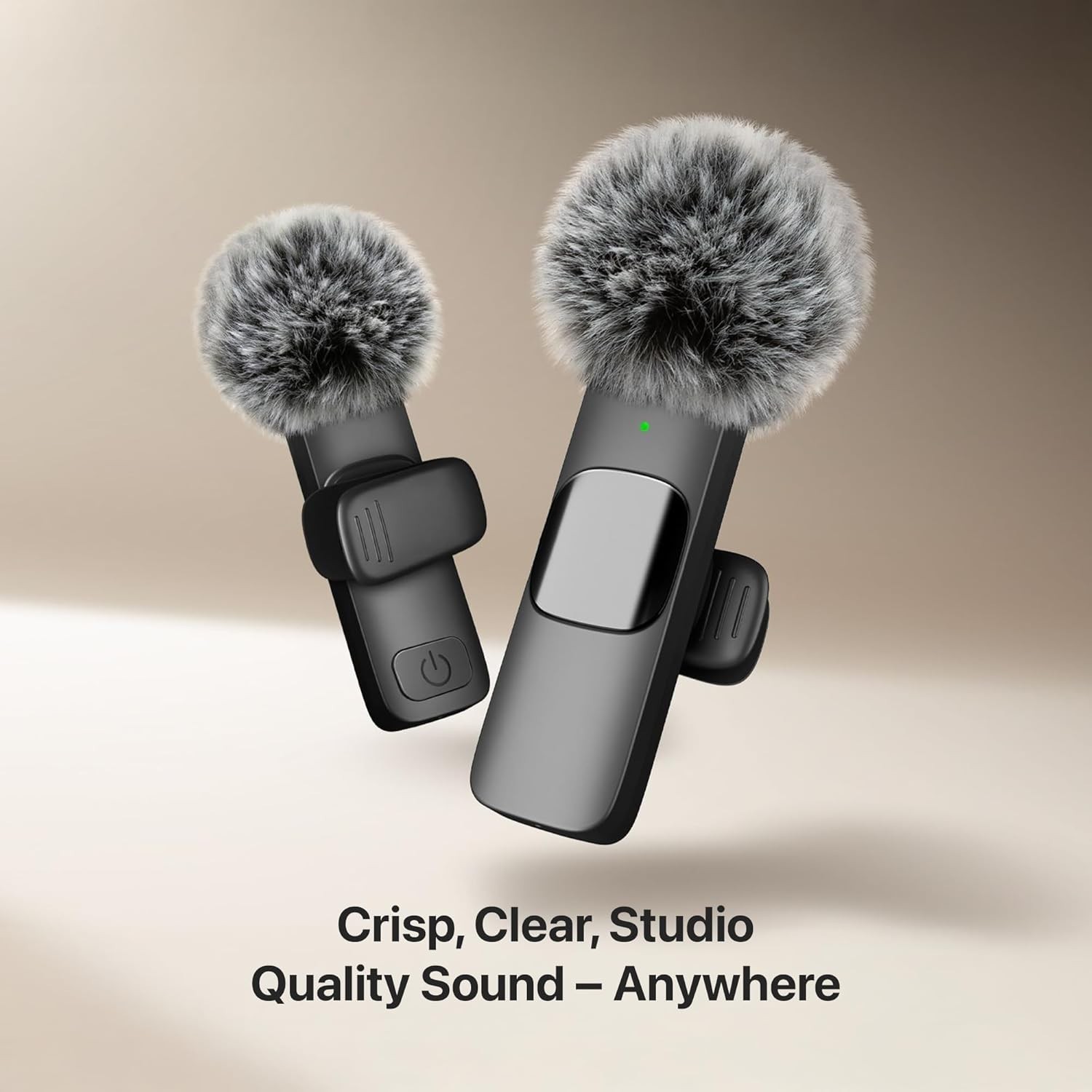 Wireless Lavalier Microphone Mic Audio Video Recording For Android iPhone 16,17