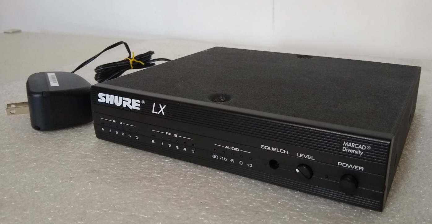 SHURE LX4-CP Wireless Receiver 196.600 MHz Marcad Diversity
