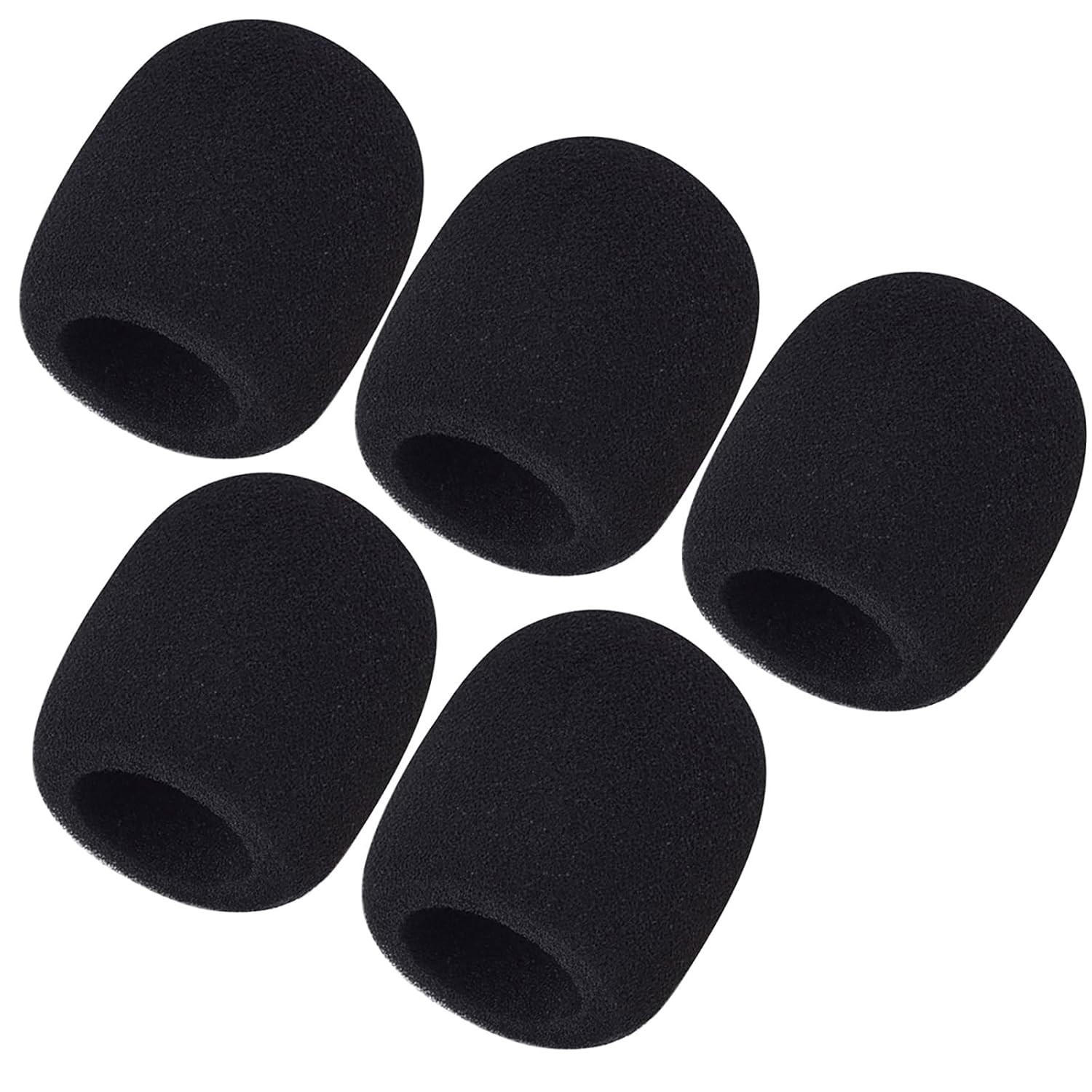 Foam Microphone Windscreen Handheld Mic Cover 5 Pack Protection Set Windscreen