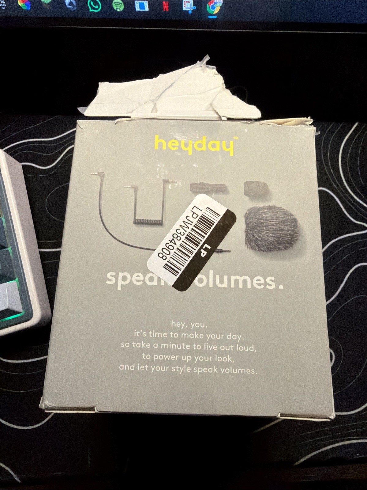 heyday Universal Cardioid Microphone Black Studio Podcast Streaming Recording