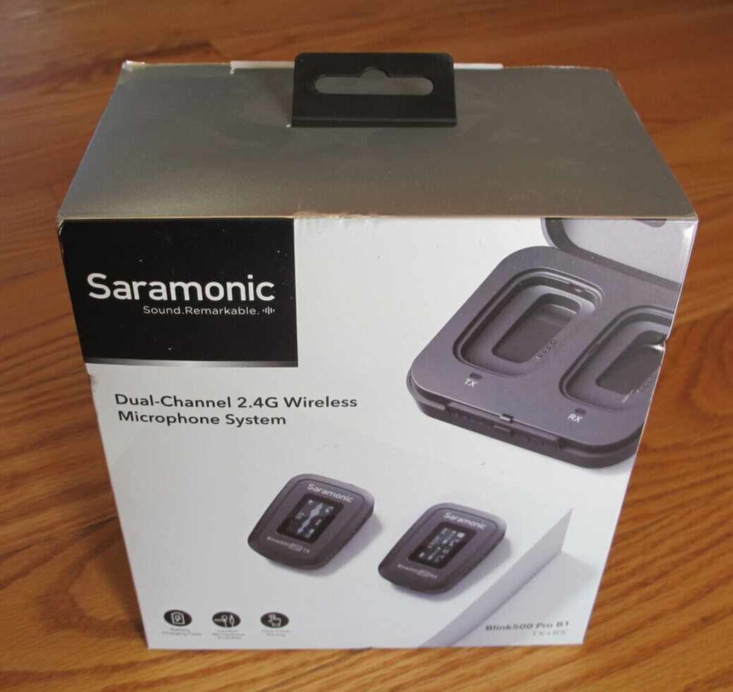 Saramonic Blink 500 Pro B1 Advanced 2.4 GHz Wireless Clip-On Microphone System
