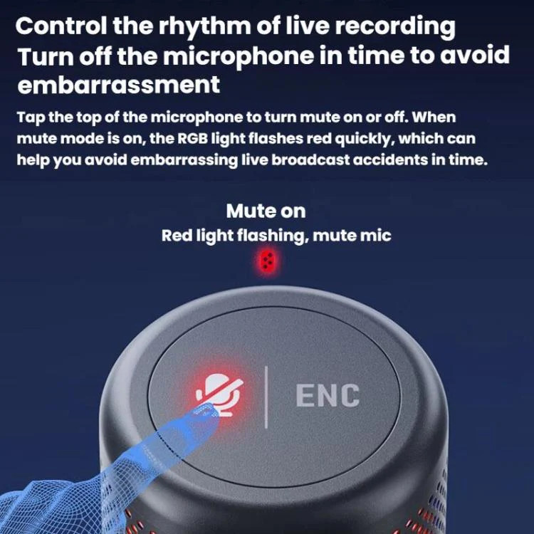 Condenser Microphone Computer Phone Recording Video Live Receiving Noise Reducti