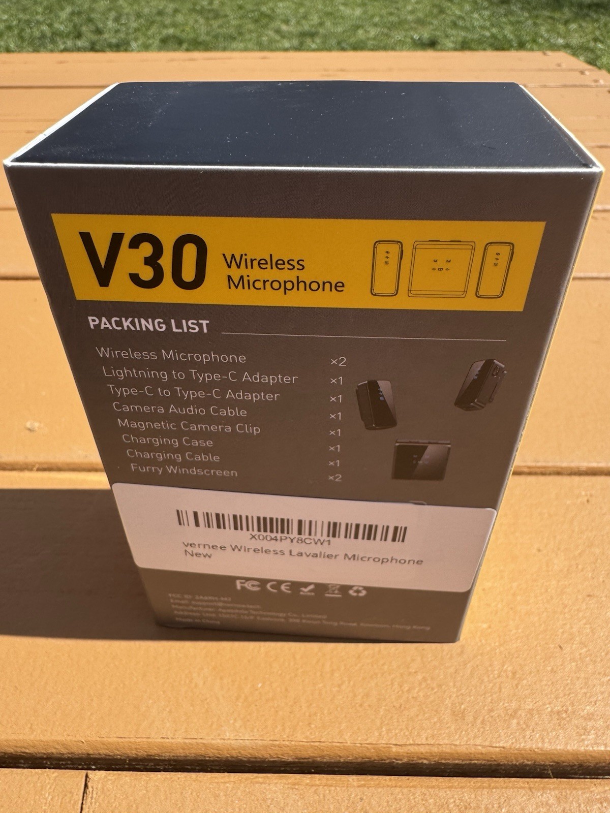 vernee V30 Wireless Lavalier Microphone, Noise Canceling, Volume Control