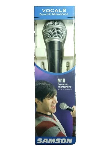 Samson Microphone Dynamic Handheld Detachable XLR 1/4″ Cable Mic Clip