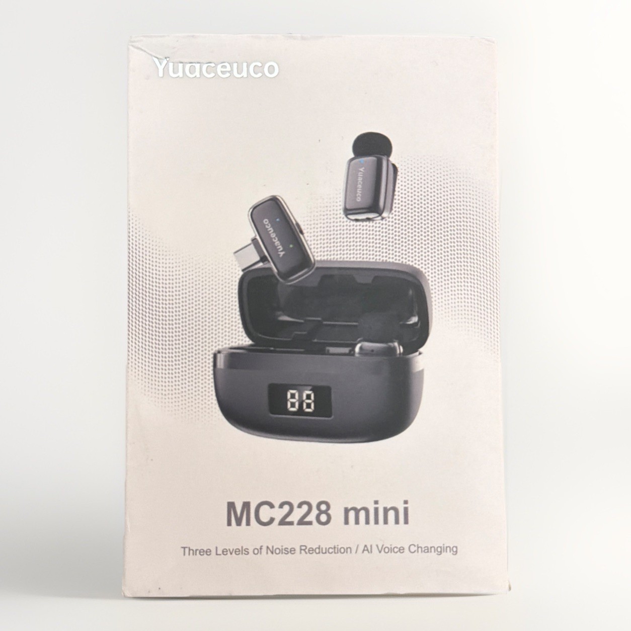 Yuaceuco MC228 Mini Wireless Lavalier Microphone w/ AI Voice Changing New