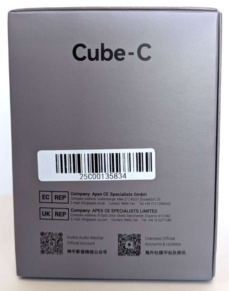 GODOX Cube-C Wireless Microphones with USB-C & 3.5mm Receivers (Combo Kit 2)