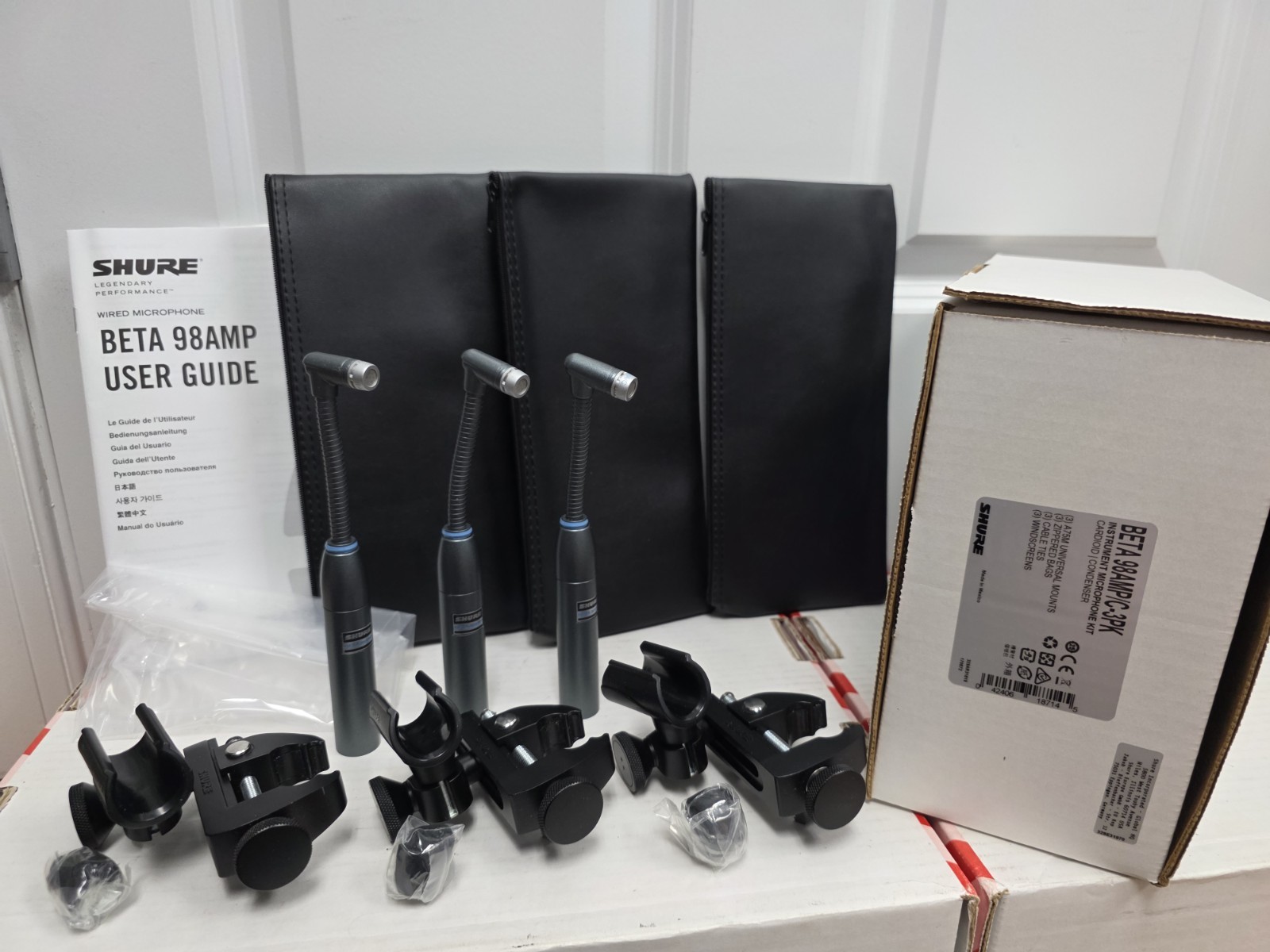 Shure BETA98AMP/C-3PK Wired Instrument Microphone (3-Pack) – Drums Toms Snare