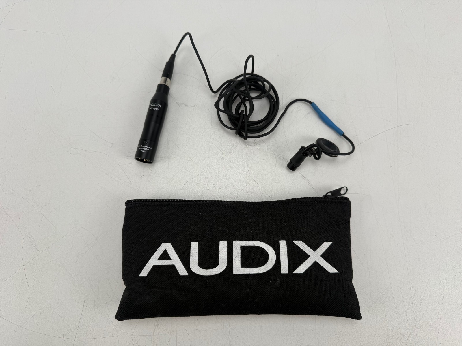 Audix ADX10 Condenser Lavalier Microphone With APS-910 Pre-Amp – Cover bag