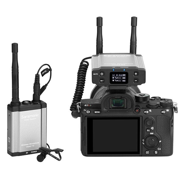 SARAMONIC Vlink2 Kit 1 Wireless 2.4GHz Lavalier Microphone System w/IFB Talkback