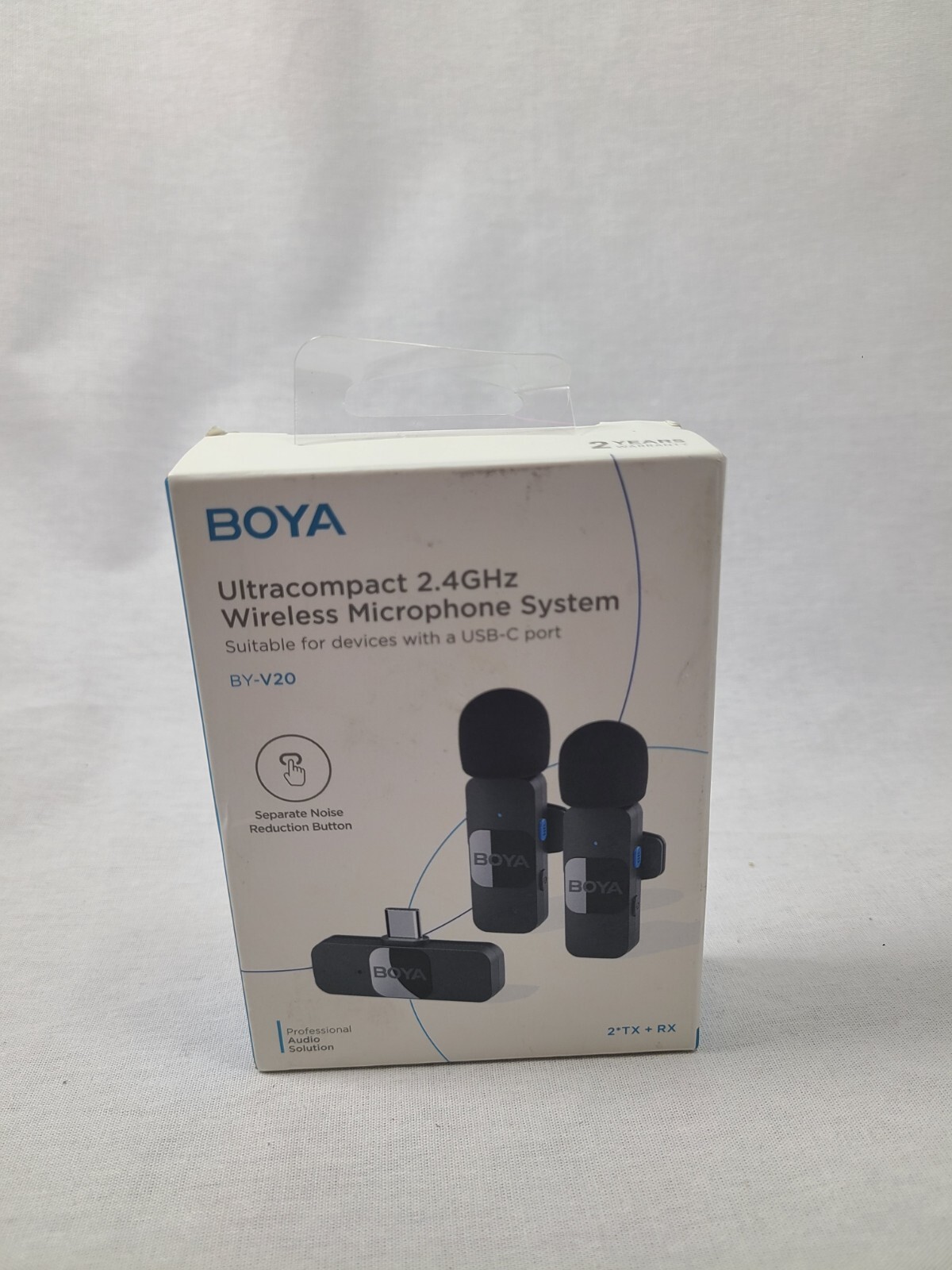 Boya BY-V2 Black Professional Ultracompact 2.4GHz Wireless Microphone System