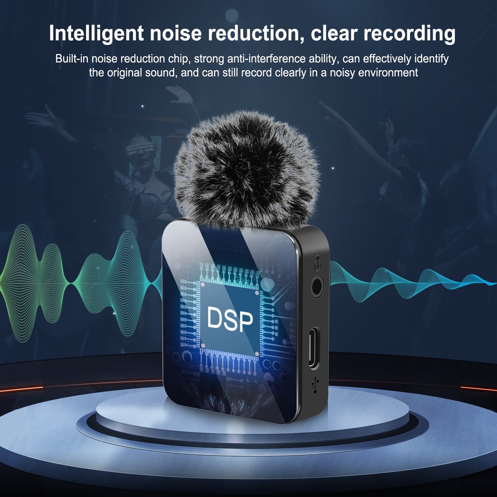 One-Trigger-One Wireless Microphone Clip-on Mic 10M Transmission Rang NIOU