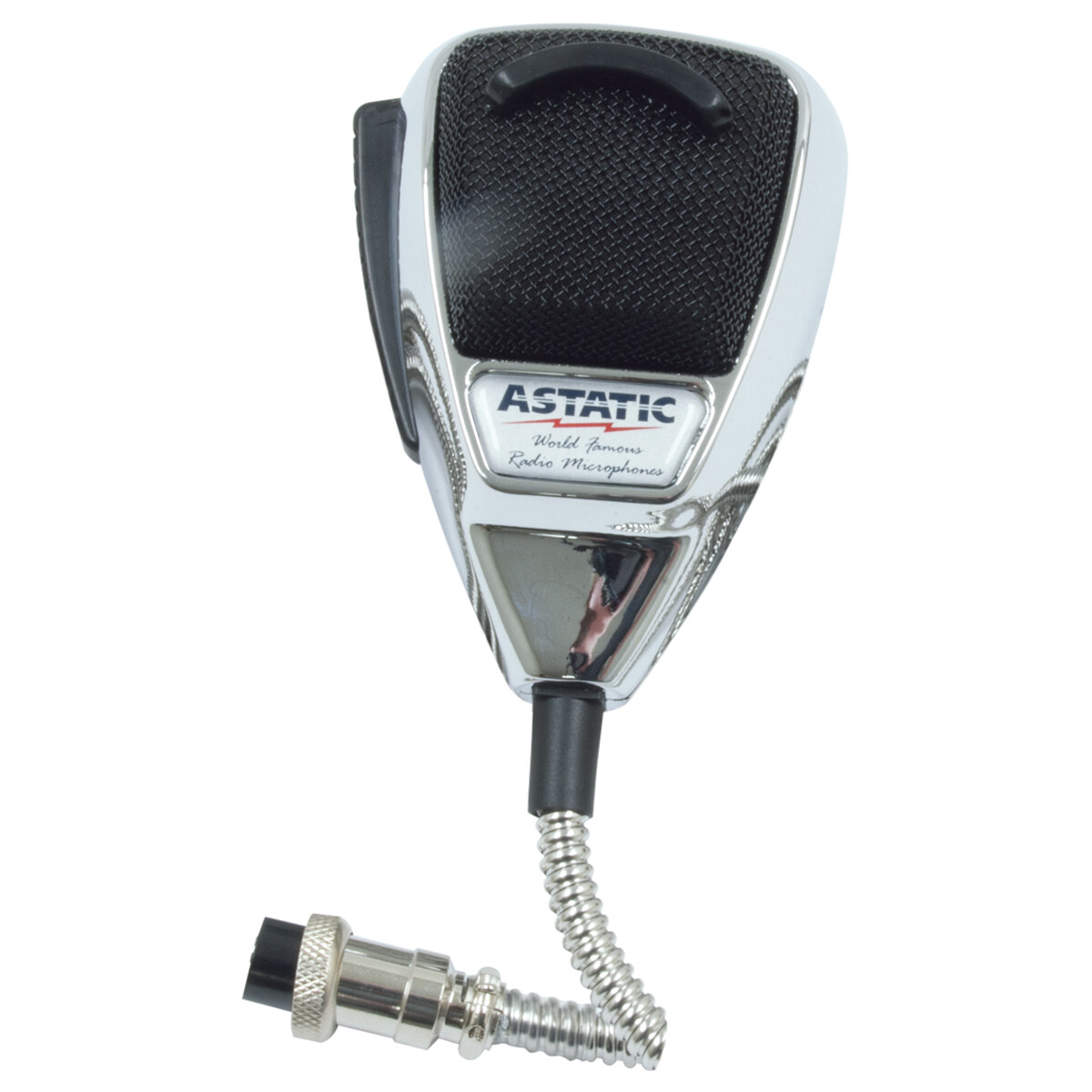 Astatic 636L Noise Canceling 4-Pin CB Microphone Chrome Edition 302-10187