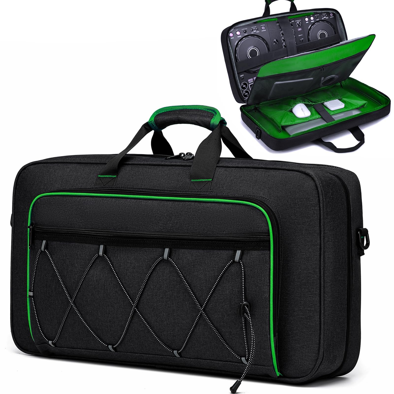 aocrin DJ Bag for 17.7 x 12.2 x 3 inches, x x 4.8 Black