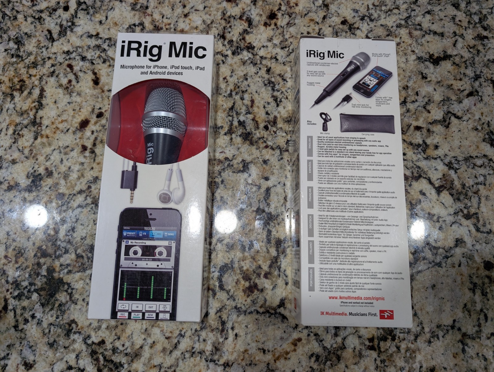 IK Multimedia iRig Mic Condenser Karaoke Microphone for iPhone iPad iPod touch