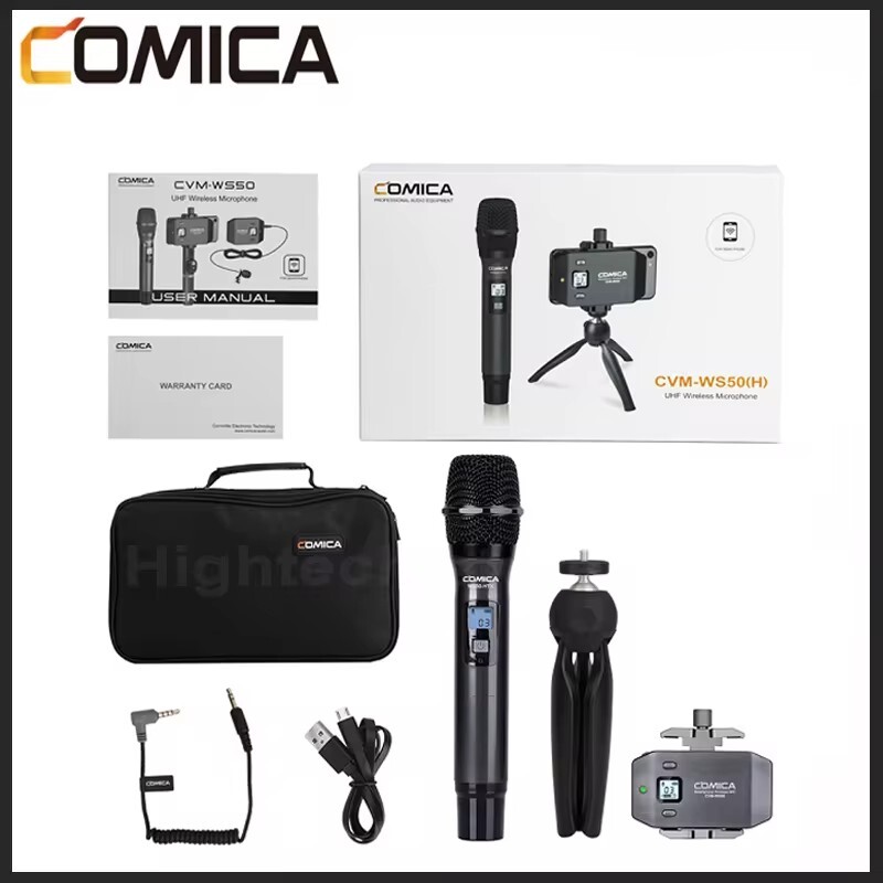COMICA CVM-WS50H Multi-Channel Smartphone Wireless Microphone transmitter Handle