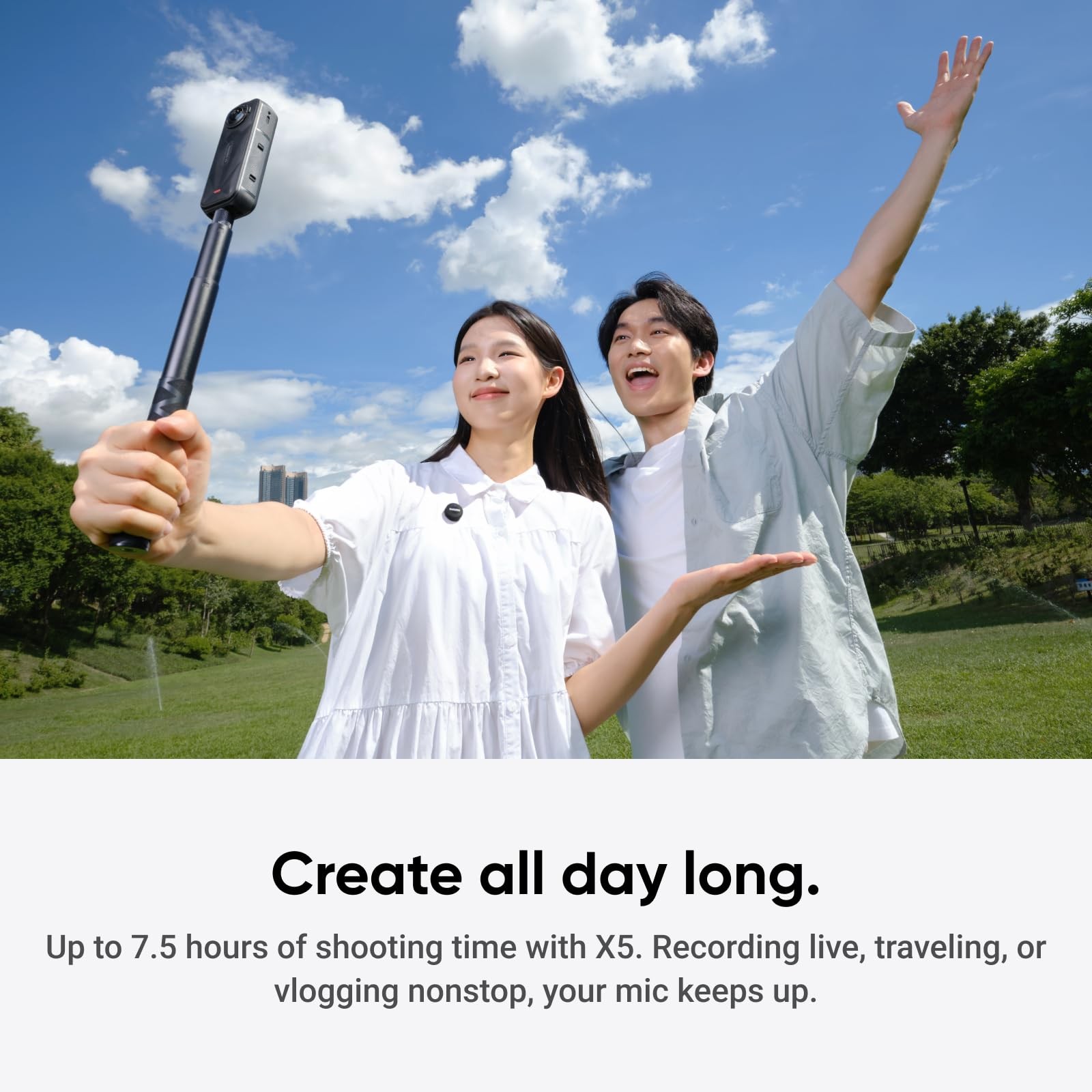 Mic Air Transmitter, 7.9g Ultralight, Wireless Microphone, Noise Cancelling, …