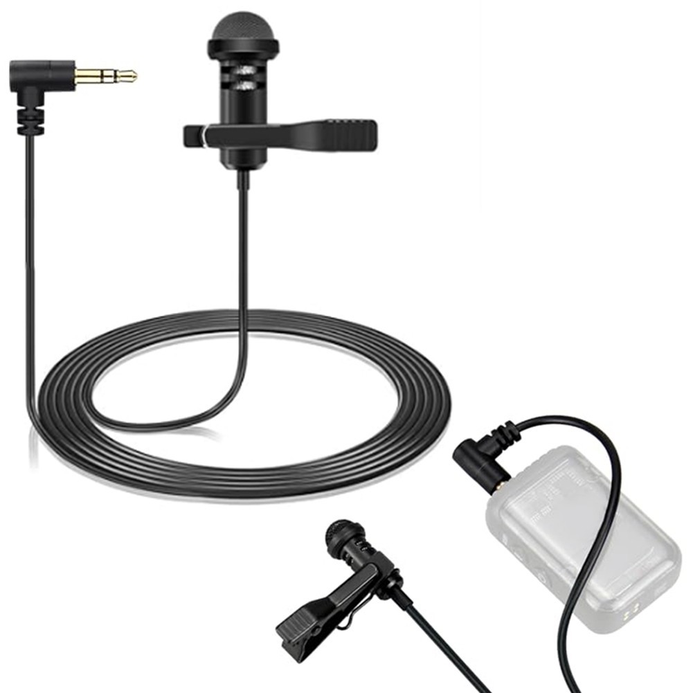 Professional Omnidirectional Lavalier Lapel Microphone for Interviews and Vlogs