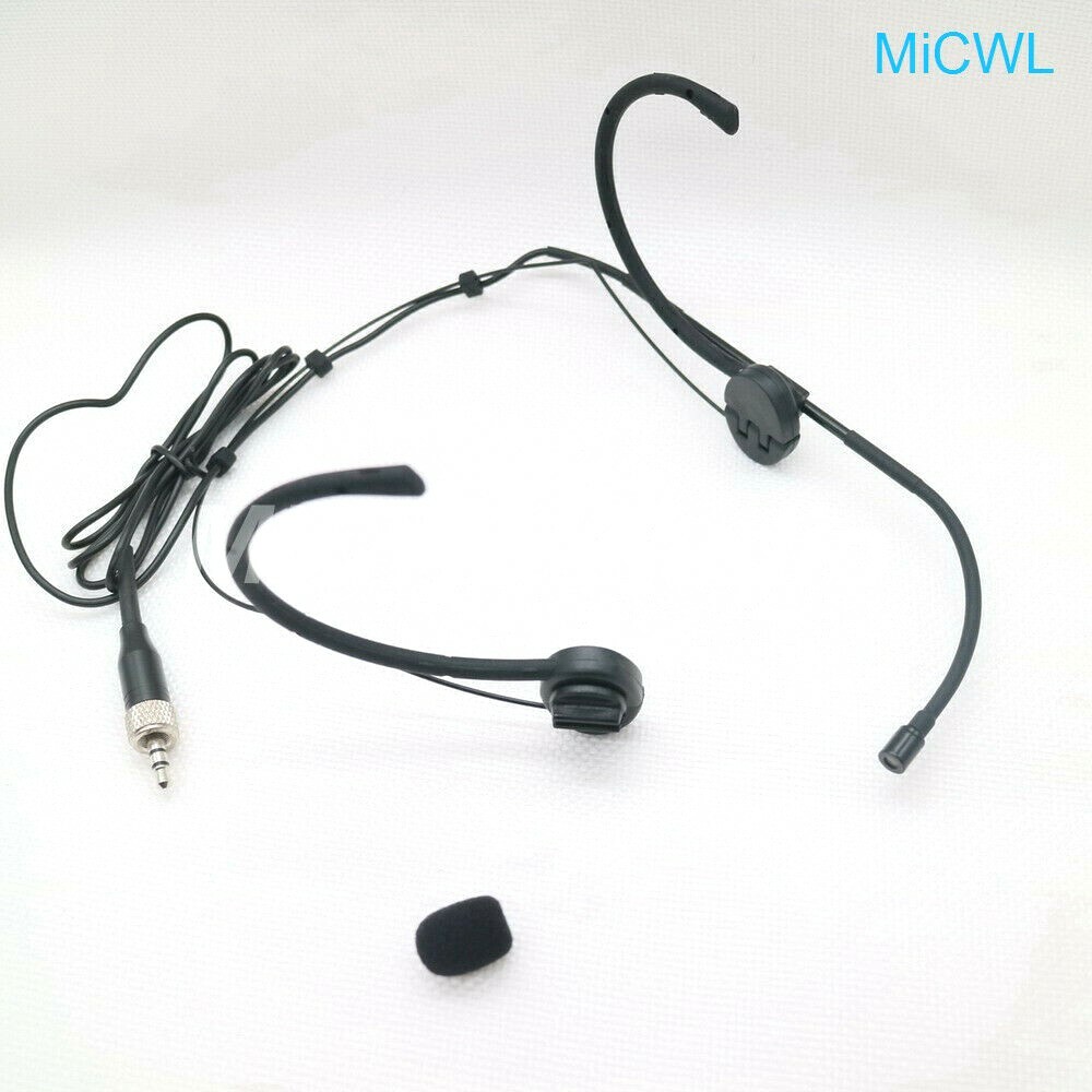 Black Foldable Ear hook Headset Microphone For Sennheiser EW XS G3 G4 Wireless