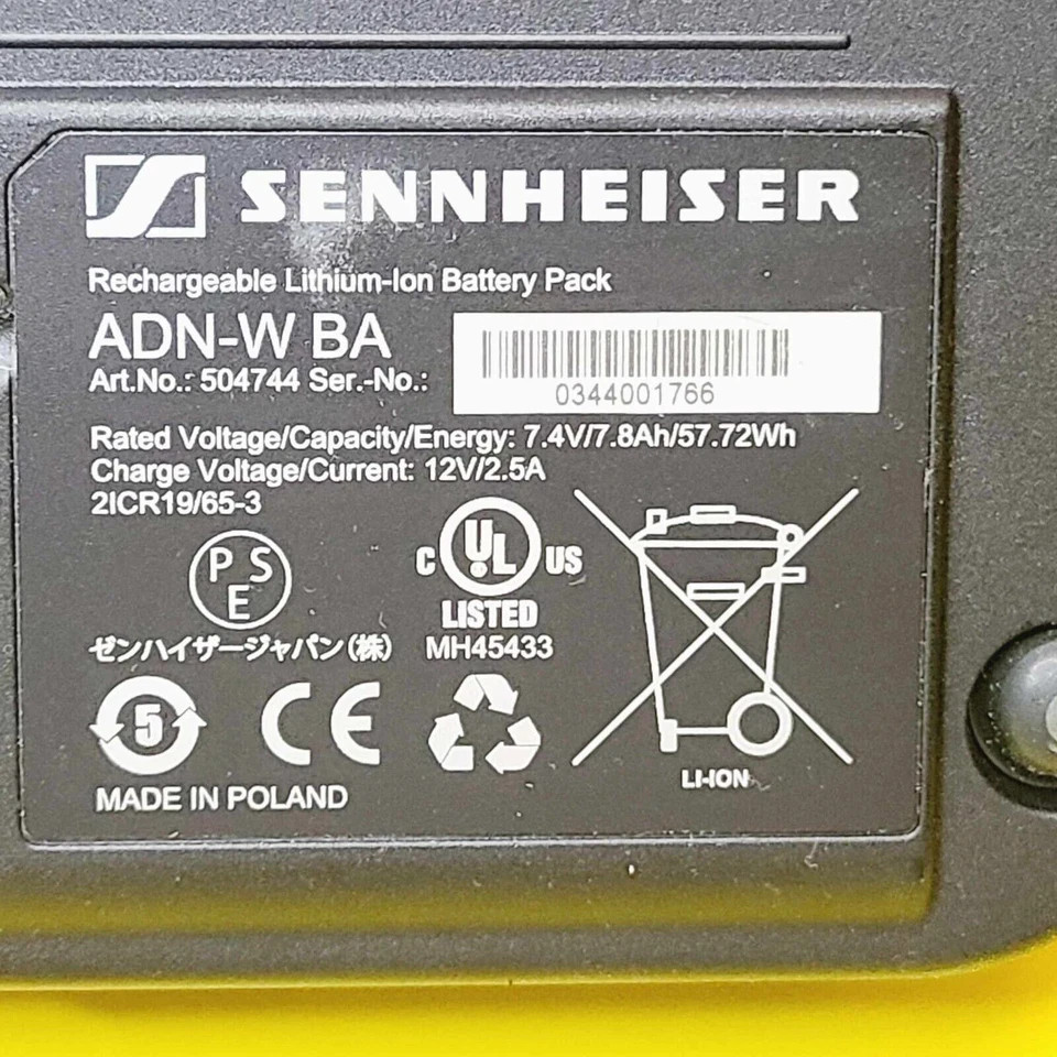 SENNHEISER ADN-W D1 WIRELESS DELEGATE GOOSE NECK + MICROPHONE + BATTERY ADN-W BA