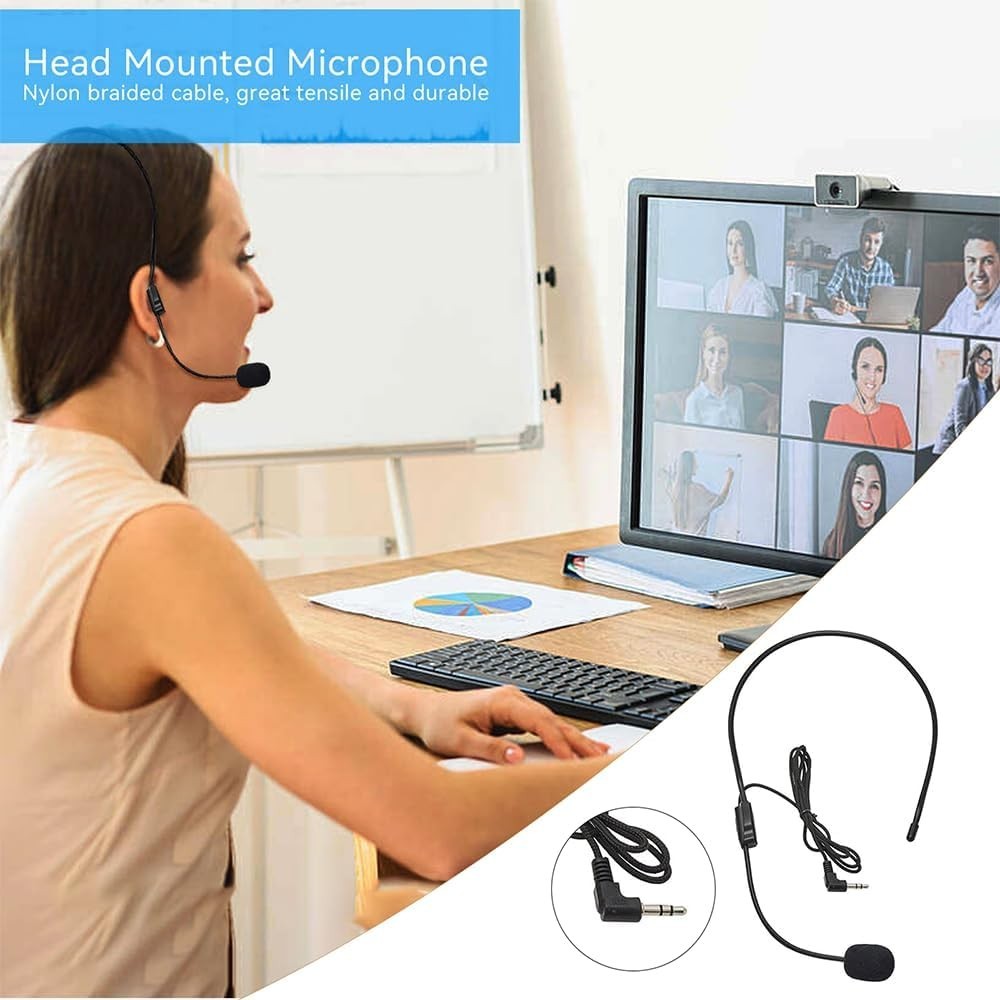 Set of 2 Lightweight Headset Microphones for Teachers & Coaches – Sound