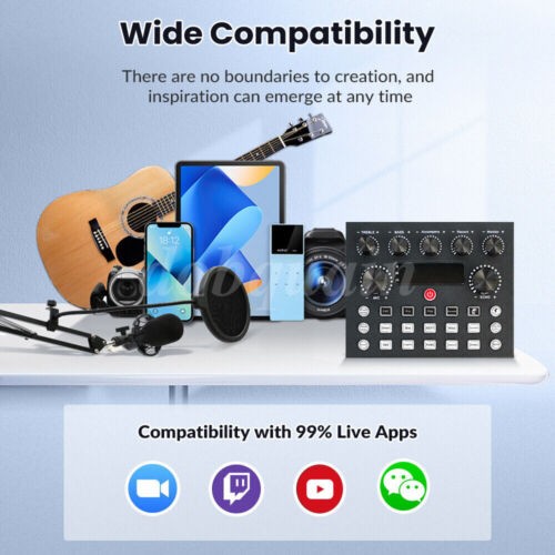 Studio Recording Kit Mixer Condenser Microphone for Live & Music Podcast BM-800