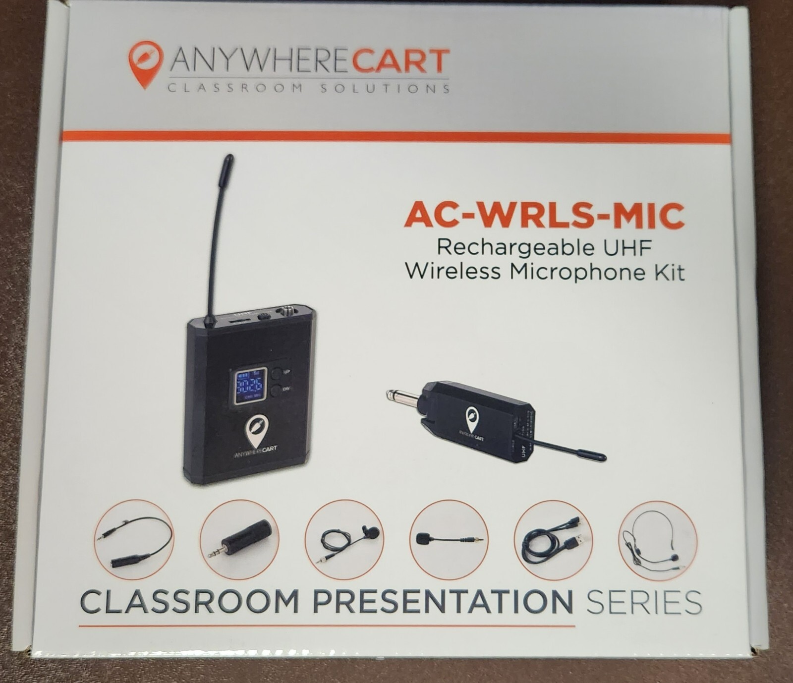 Anywhere Cart – AC-WRLS-MIC Rechargeable Uhf Wireless Mic Classroom Kit
