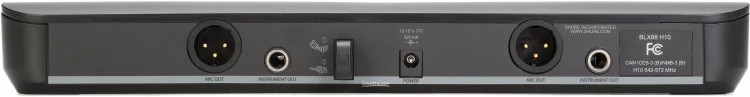 Shure BLX288/PG58 Dual Channel Wireless Handheld Microphone System – H10 Band