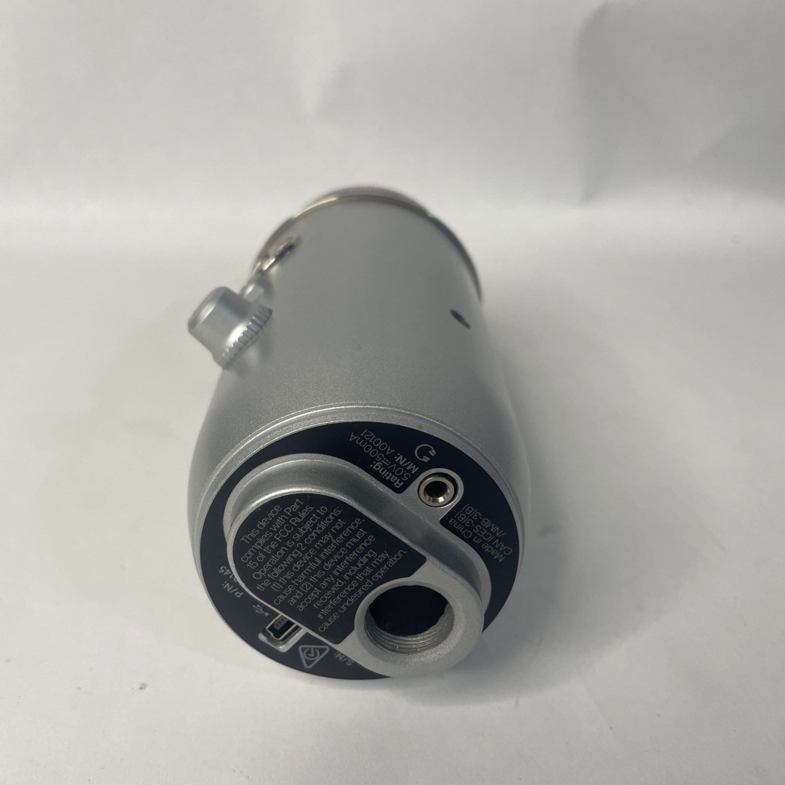 Blue Yeti USB Silver Microphone ONLY. NO Stand or Cables.