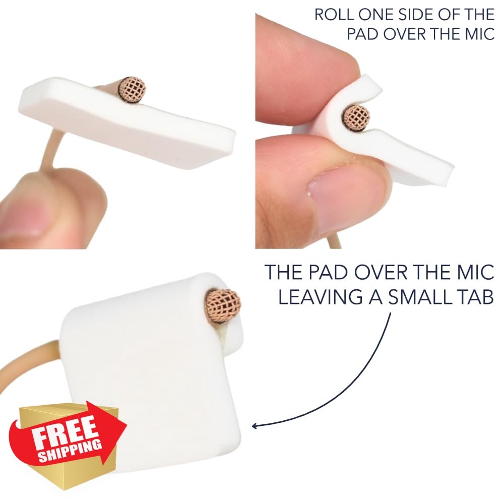 URSA Foamie Pads Lavalier Mic White 12pk