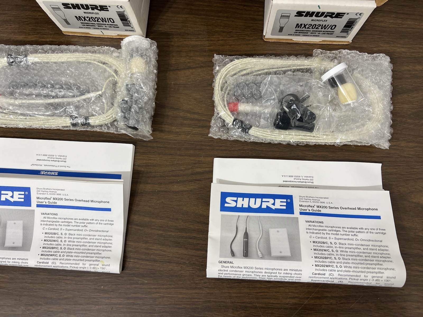 Shure MX202W/0 Microflex OMNIDIRECTIONAL CONDENSER MICROPHONE (PRICE FOR 1 ONLY)