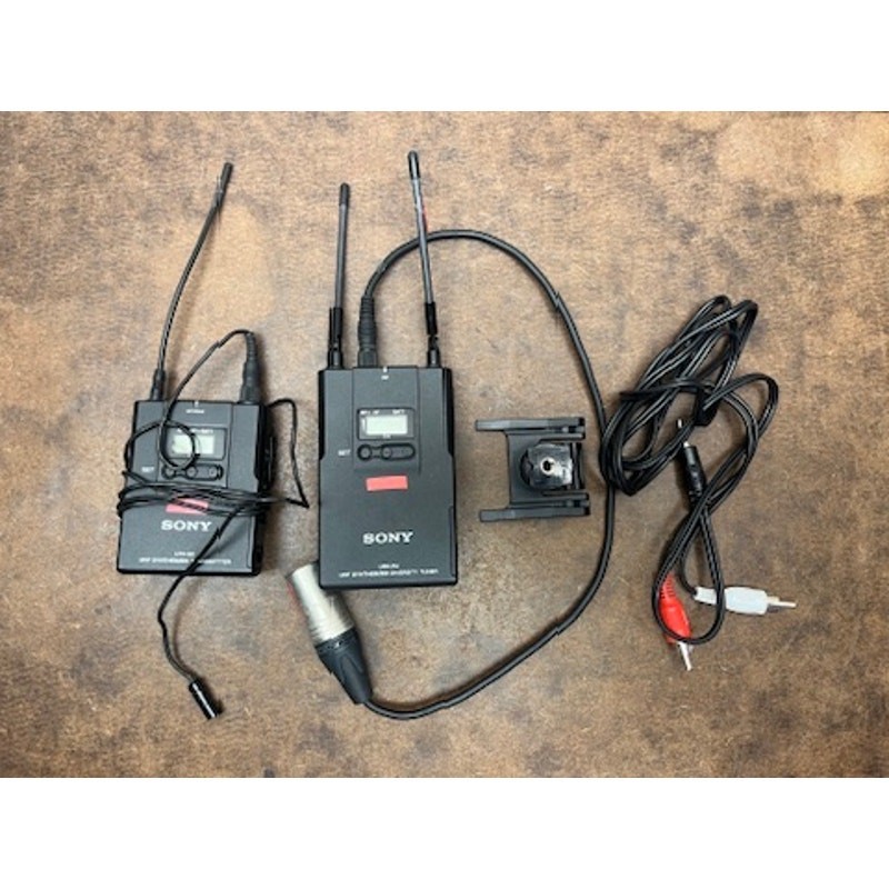 Sony UWP Wireless Mic Set UTX-B2 UTX-P1 URX-P2 Tested Working