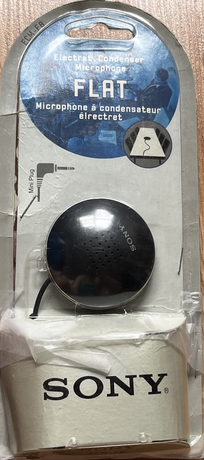 Sony ECM-F8 Condenser Cable Consumer Microphone Sealed. Condition New.