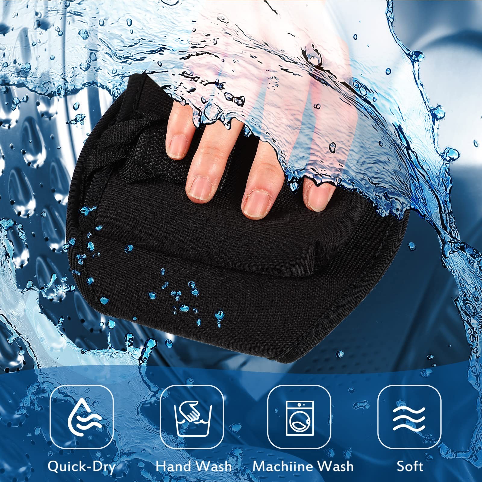 Weewooday 3 Packs Mic Belt Holder for Fitness,Black
