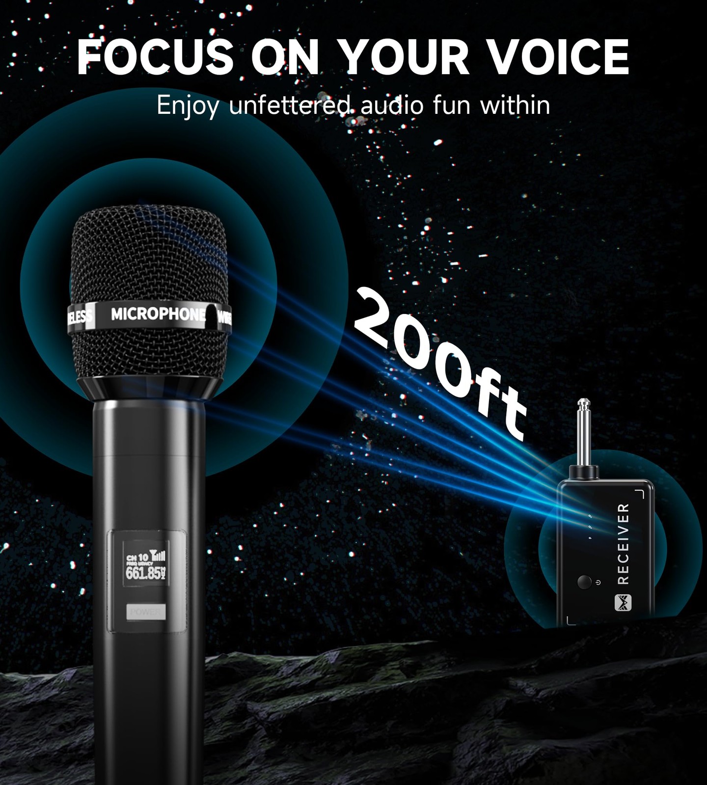 Wireless Microphones, Wireless Microphone with One-to-One Chip Connection, Le…