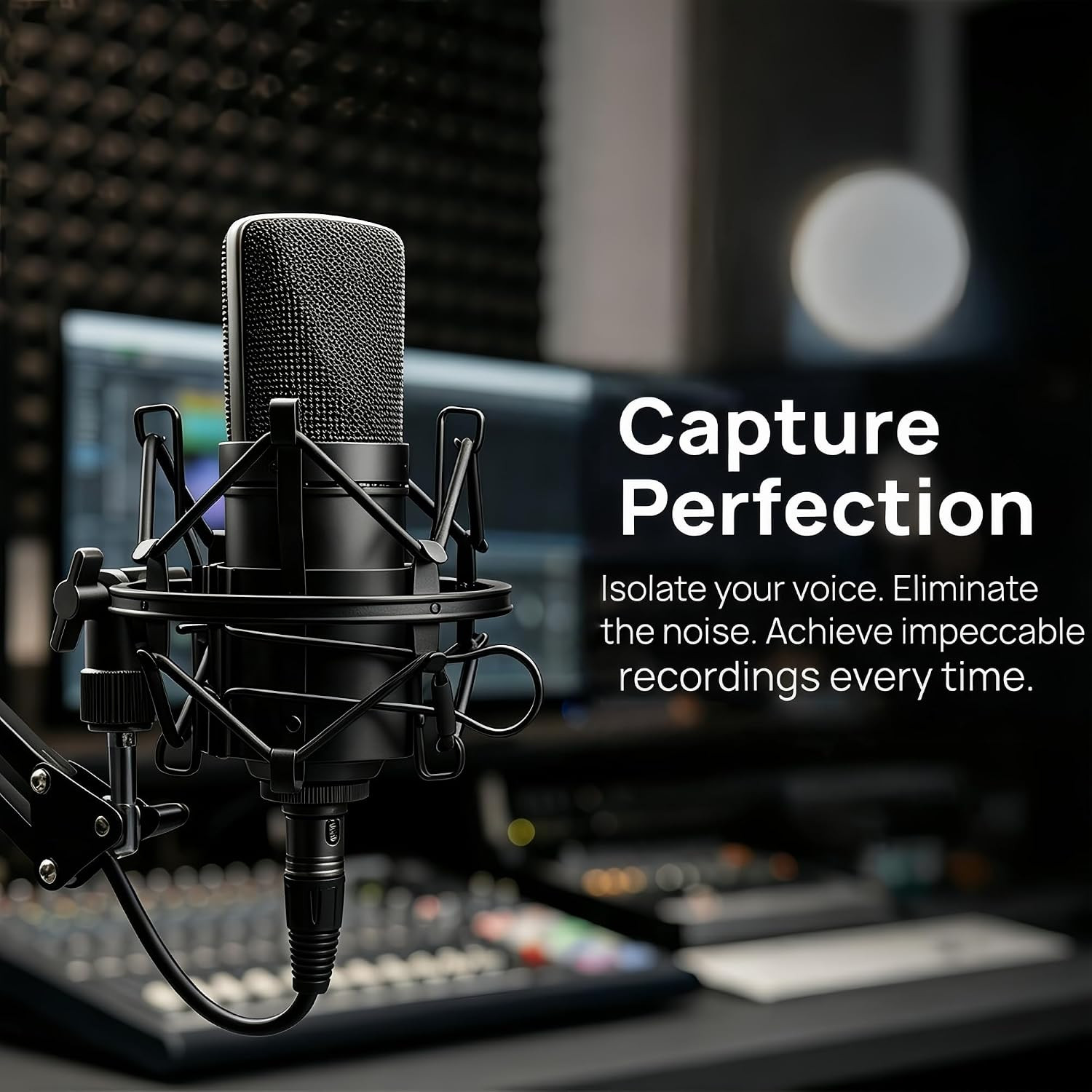 Universal Microphone Shock Mount,Most Advanced Cobweb Anti-Vibration Structur…