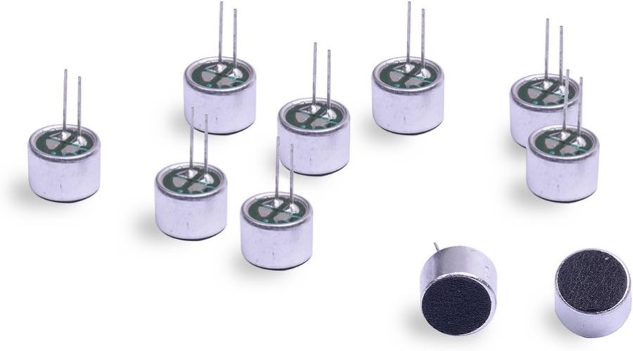 Professional Electret Microphone Kit – 10 Pack, Ideal for DIY and Music Creation