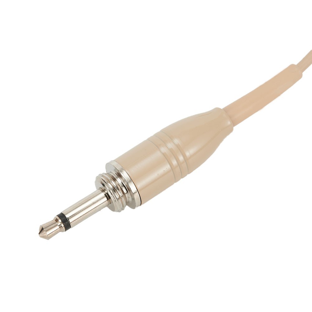 Beige Double Earhook Headset Mic Headworn Microphone 3.5mm 3 Pin 4 Pin XLR New