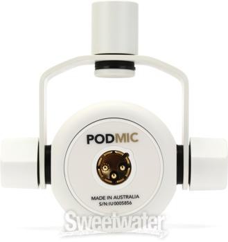 Rode PodMic Cardioid Dynamic Broadcast Microphone – White