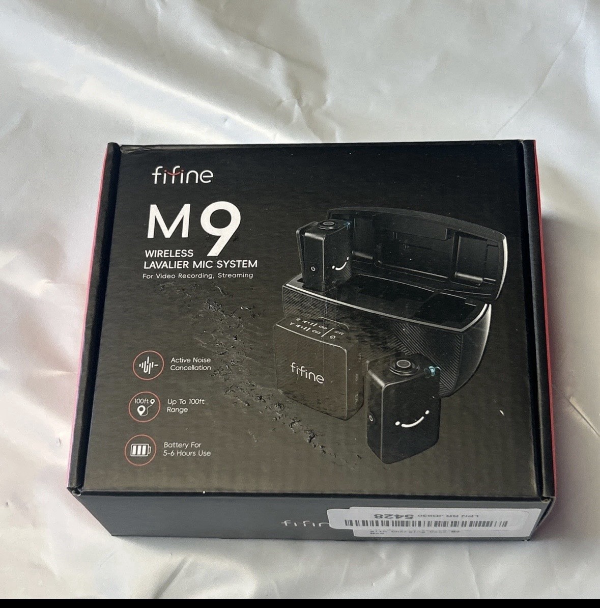 FiFine M9 Wireless Lavalier Mic System For Video Recording, Streaming