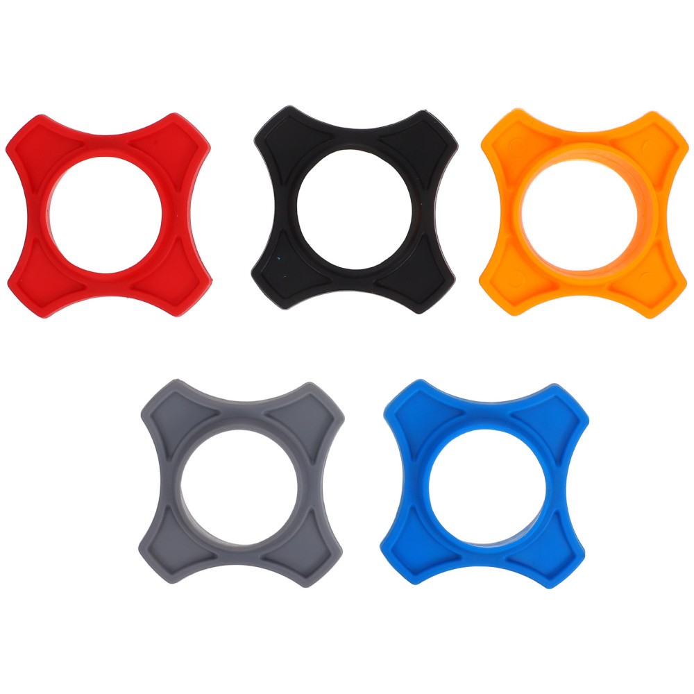5pcs Microphone Silicone Stand Skidproof Circle Mic Anti- Replacement