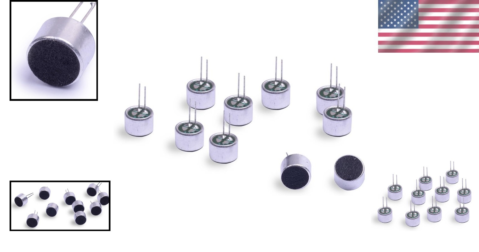 Professional Electret Microphone Kit – 10 Pack, Ideal for DIY and Music Creation