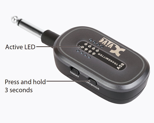 XVIVE A58 5.8GHz Guitar Wireless System Rechargeable Digital Audio Set