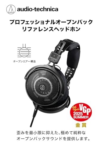 Audio-Technica ATH-R50x Open-Back Wired Monitor Headphones [For DTM Mixing