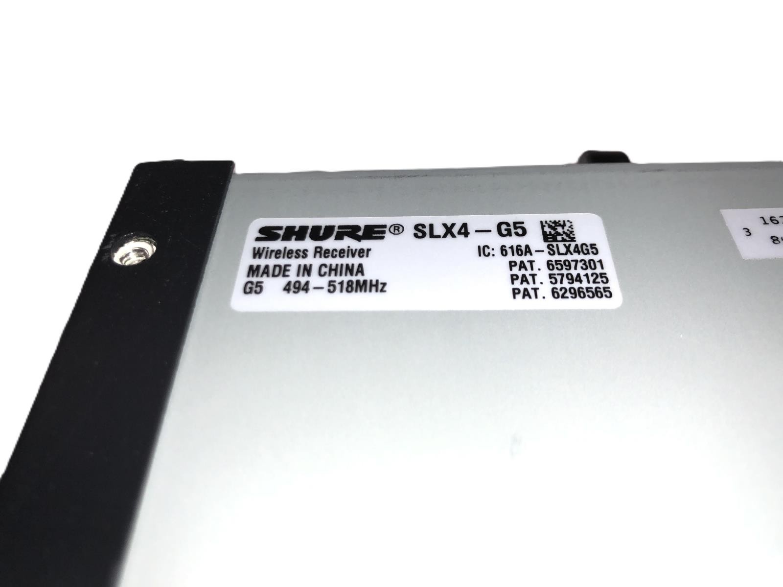 Shure SLX4 Wireless Receiver G5 494-518 MHz without P/S / SLX4-G5