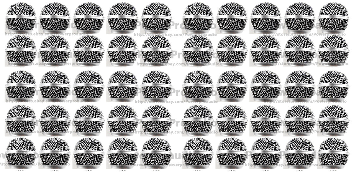 50X Ball Head Mesh Microphone Grille for 58 SM58S SM58LC BETA 58
