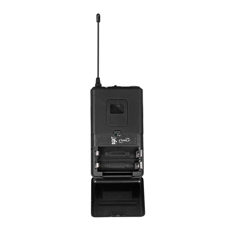 Wireless Microphone System UHF 4 Channel 2 Handheld Mic 2 Headset 2 Lavalier Bod